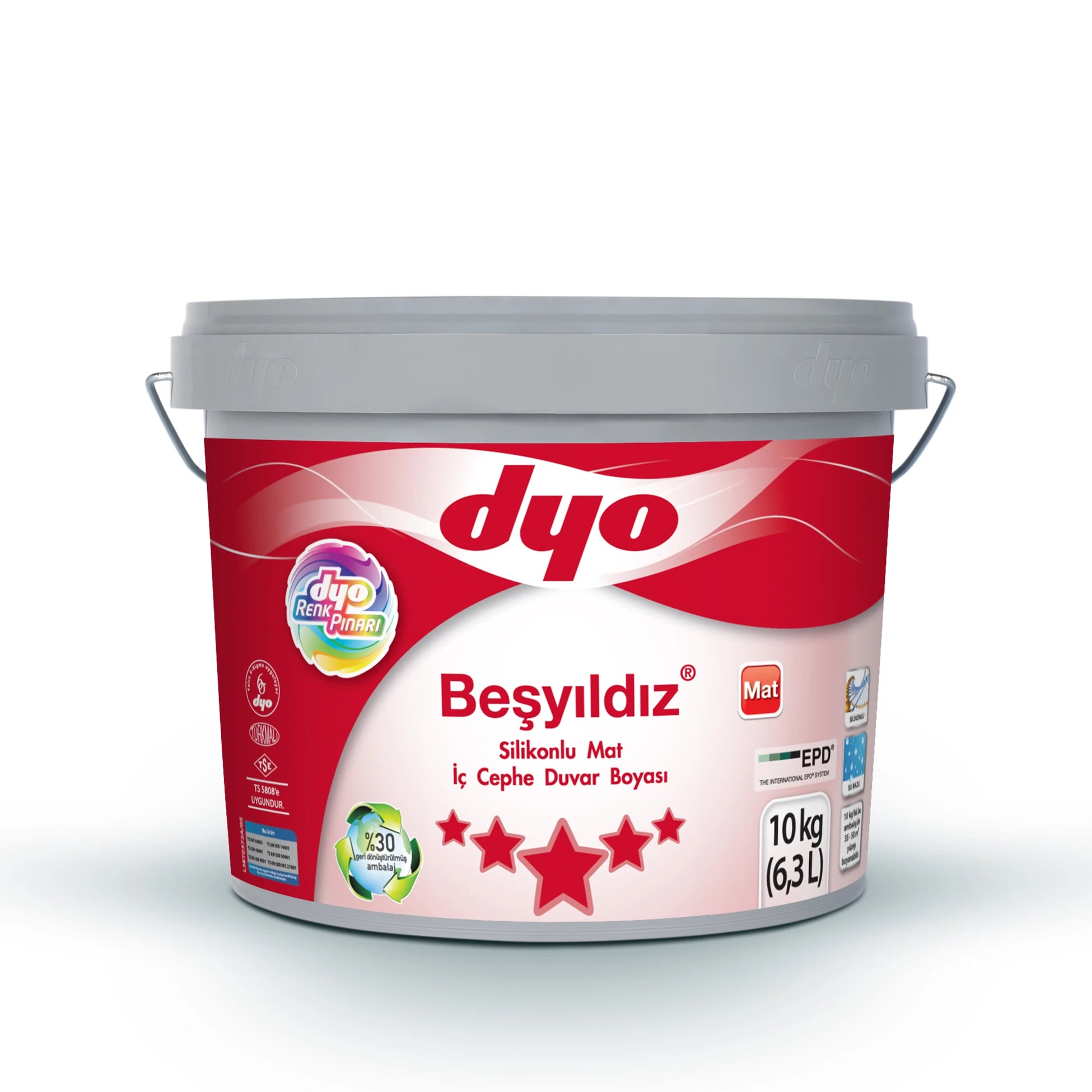 Beşyıldız Silikonlu Mat Baz B Onluk (10 kg)