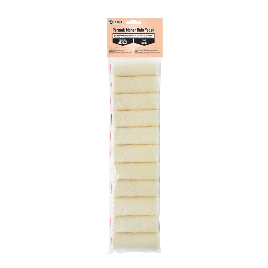 Parmak Rulo Moher Yedek 5 cm (10'lu)