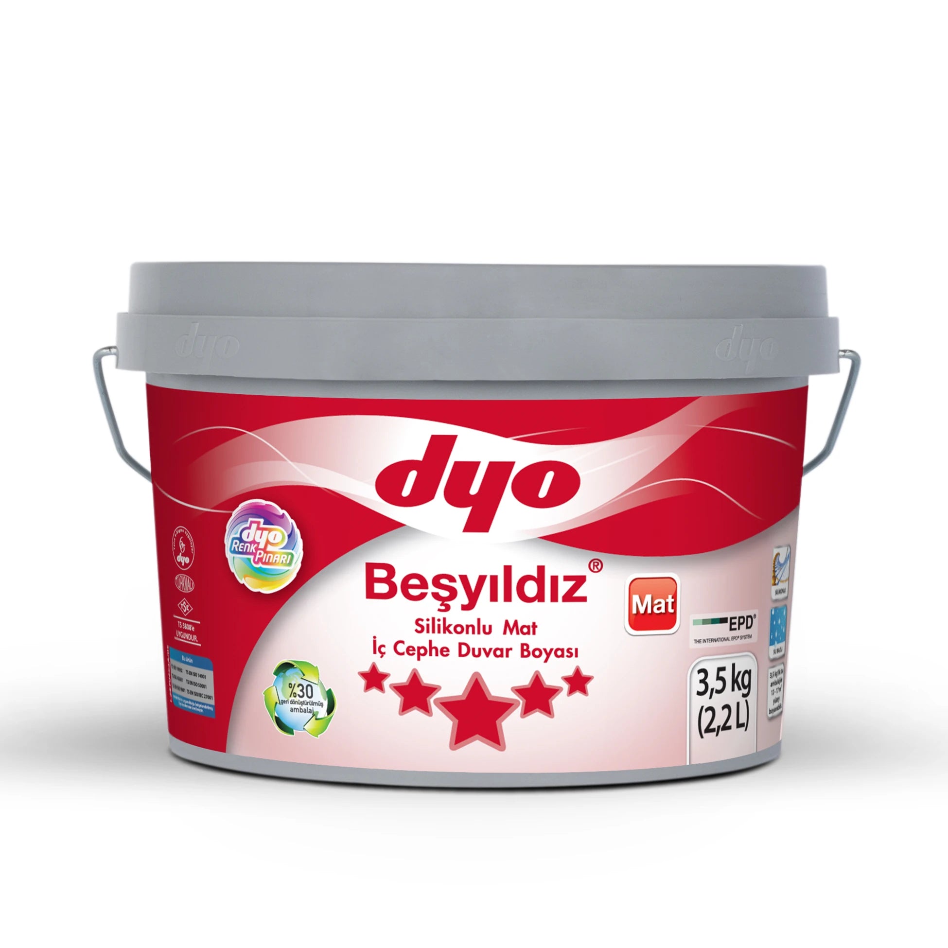 Beşyıldız Silikonlu Mat Baz A Galon (3,5 kg)