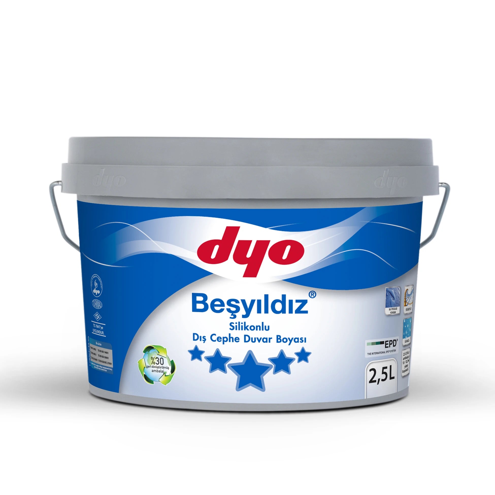 Beşyıldız Silikonlu Dış Cephe Galon (2,5 lt)