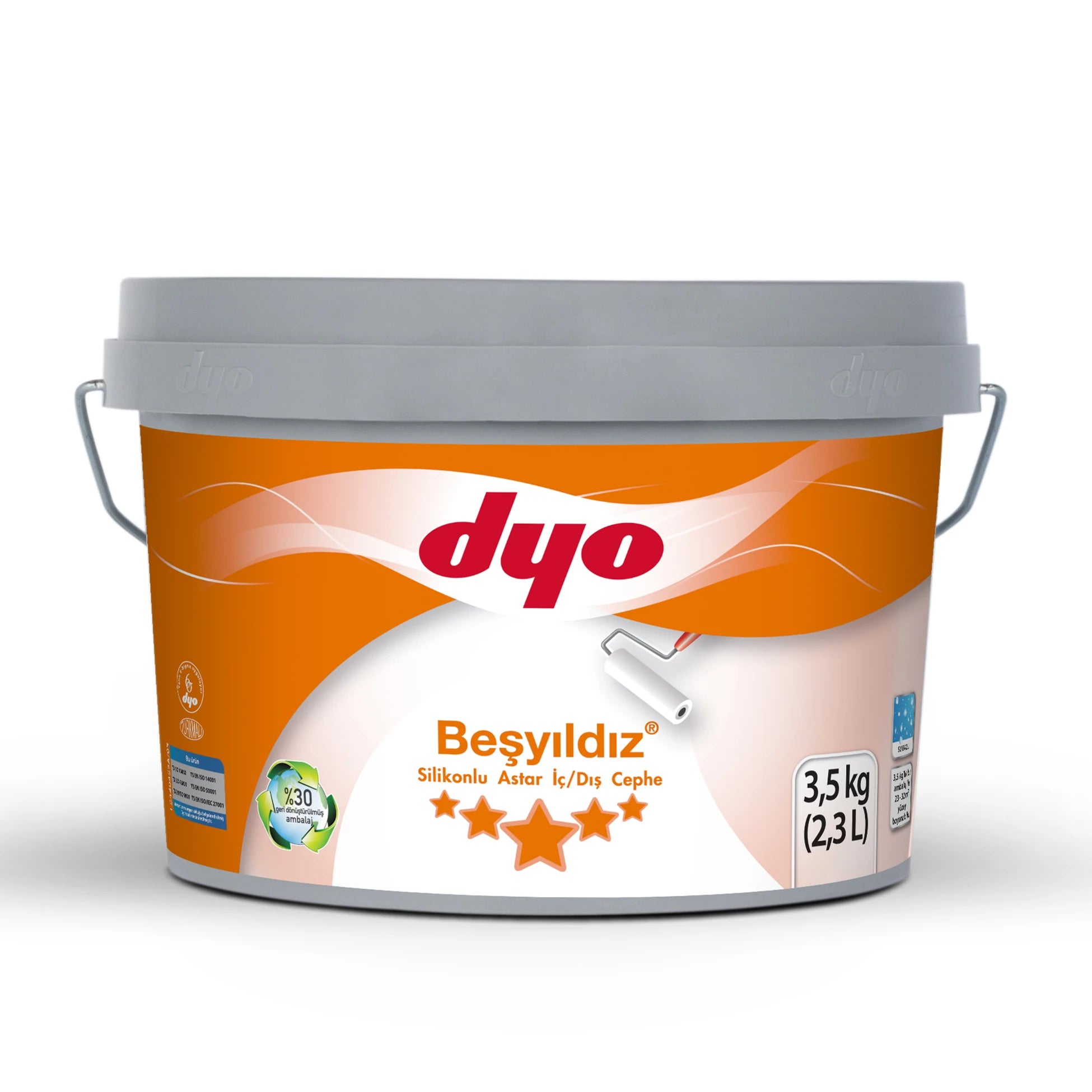 Beşyıldız Silikonlu Astar (İç/Dış) Galon (3,5 kg)