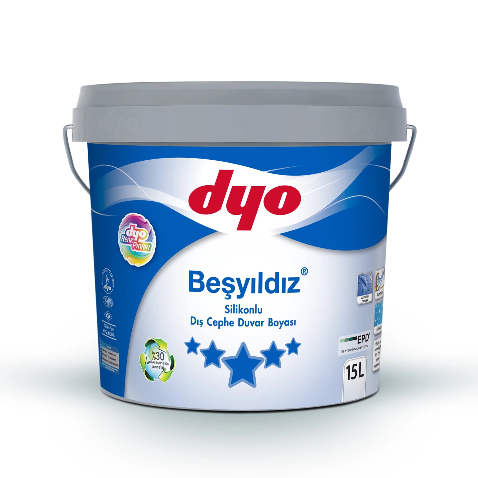 Beşyıldız Silikonlu Dış Cephe B Baz Bidon (15 lt)