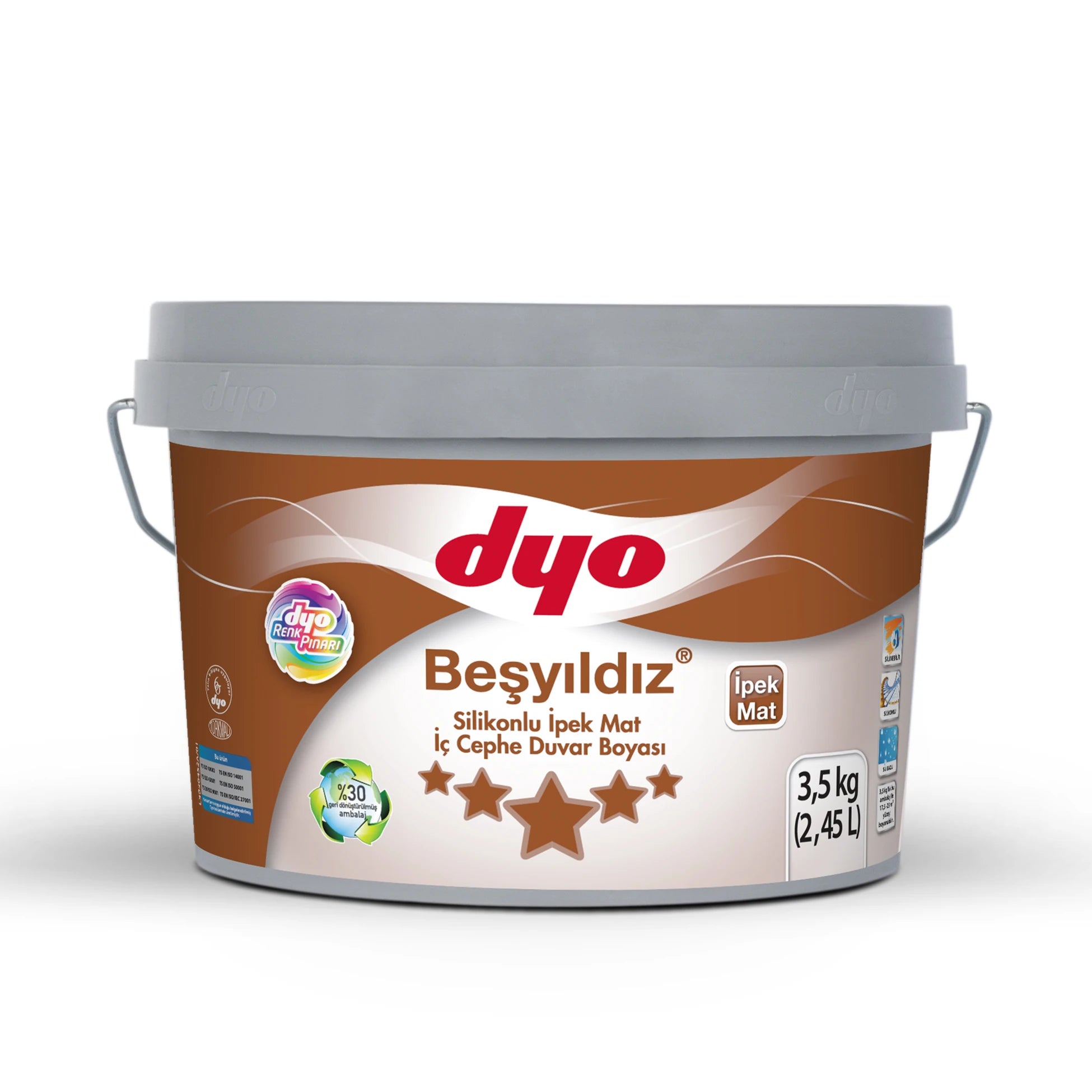 Beşyıldız Silikonlu İpek Mat Baz C Galon (3,5 kg)