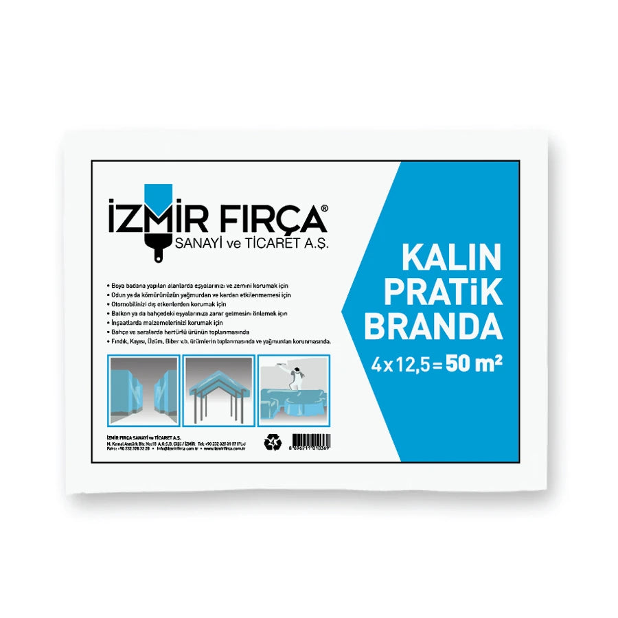 Kalın Pratik Branda 50 M2 Poşetli