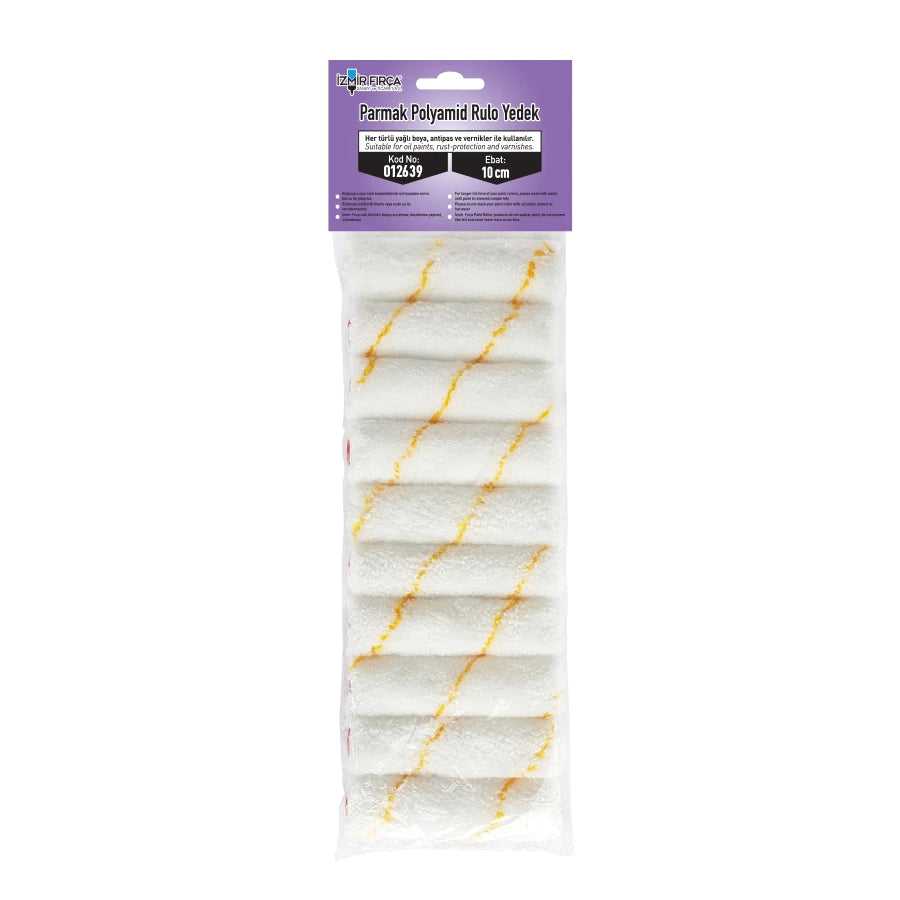 Parmak Rulo Polyamid 10 cm Yedek (10'lu)
