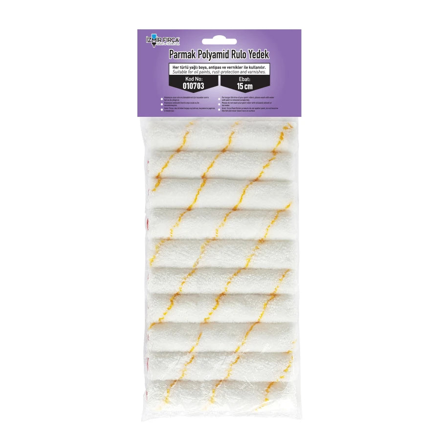 Parmak Rulo Polyamid 15 cm Yedek (10'lu)