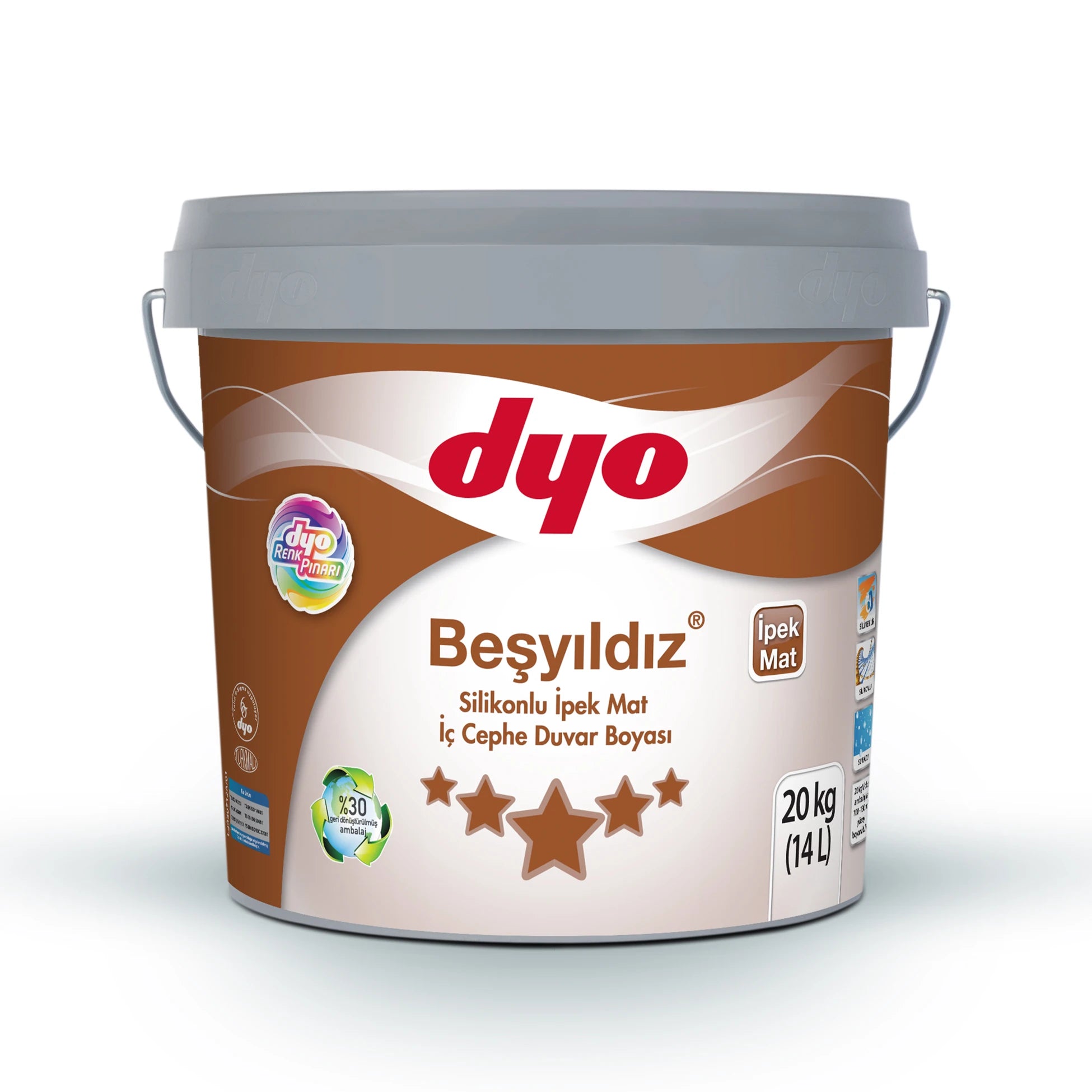 Beşyıldız Silikonlu İpek Mat Baz A Bidon (20 kg)