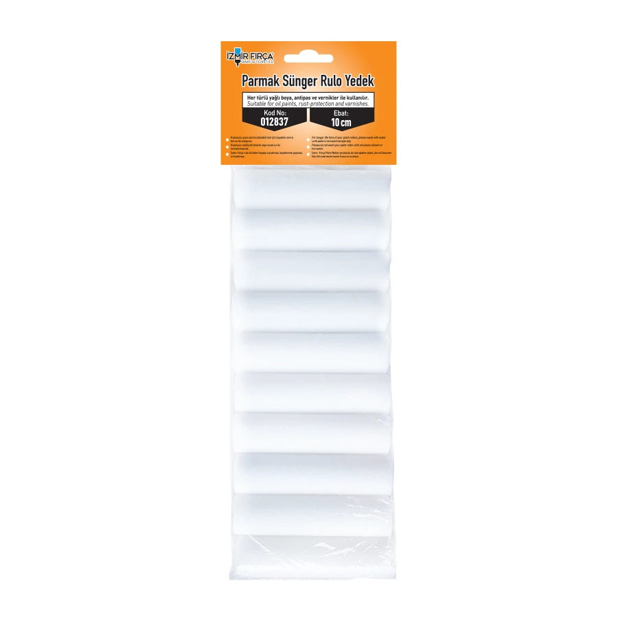 Parmak Rulo Sünger Yedek 10 cm (10'lu)