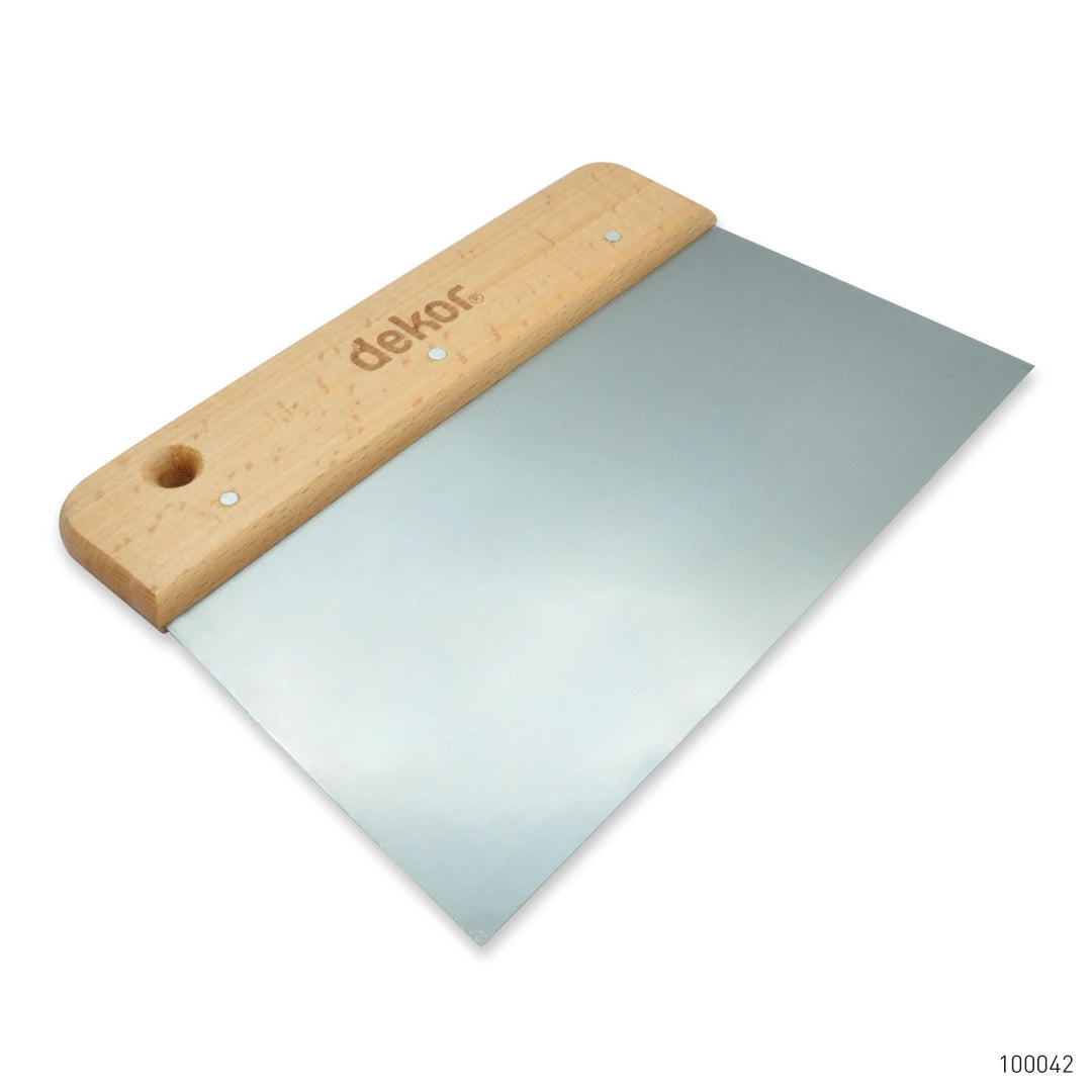 Geniş Ispatula Ahşap Saplı Yay Çeliği 22 cm